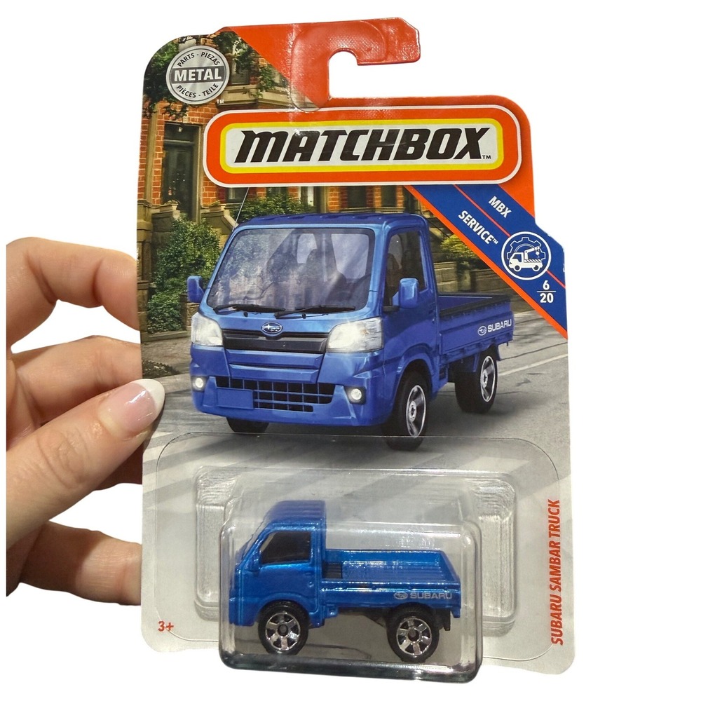 Matchbox Subaru Sambar Truck Blue MBX Service 6/20 Mattel‎ Sealed Package 2019